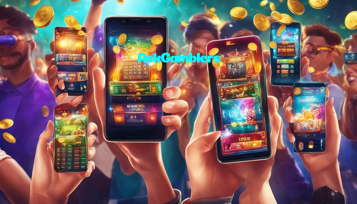 AskGamblers casino presented on mobile device in Pakistan with slots and live games